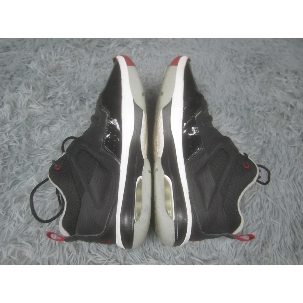 Jordan‎ Air Shoes Mens Size 13 Black Red Mid Top Basketball Sneakers FB1396-006